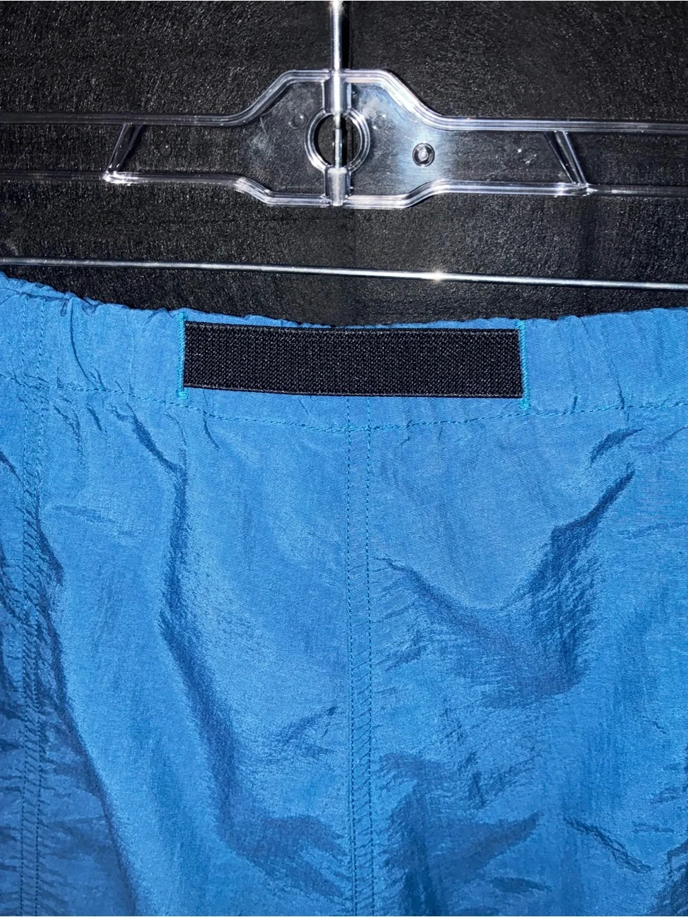 The North Face Vintage Blue Nylon Belted Hiking Shorts Gorpcore Outdoor TNF
